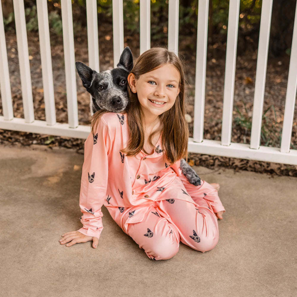 Personalized Pet Face Pajamas for Adults & Kids – Perfect Gift for Pet Lovers