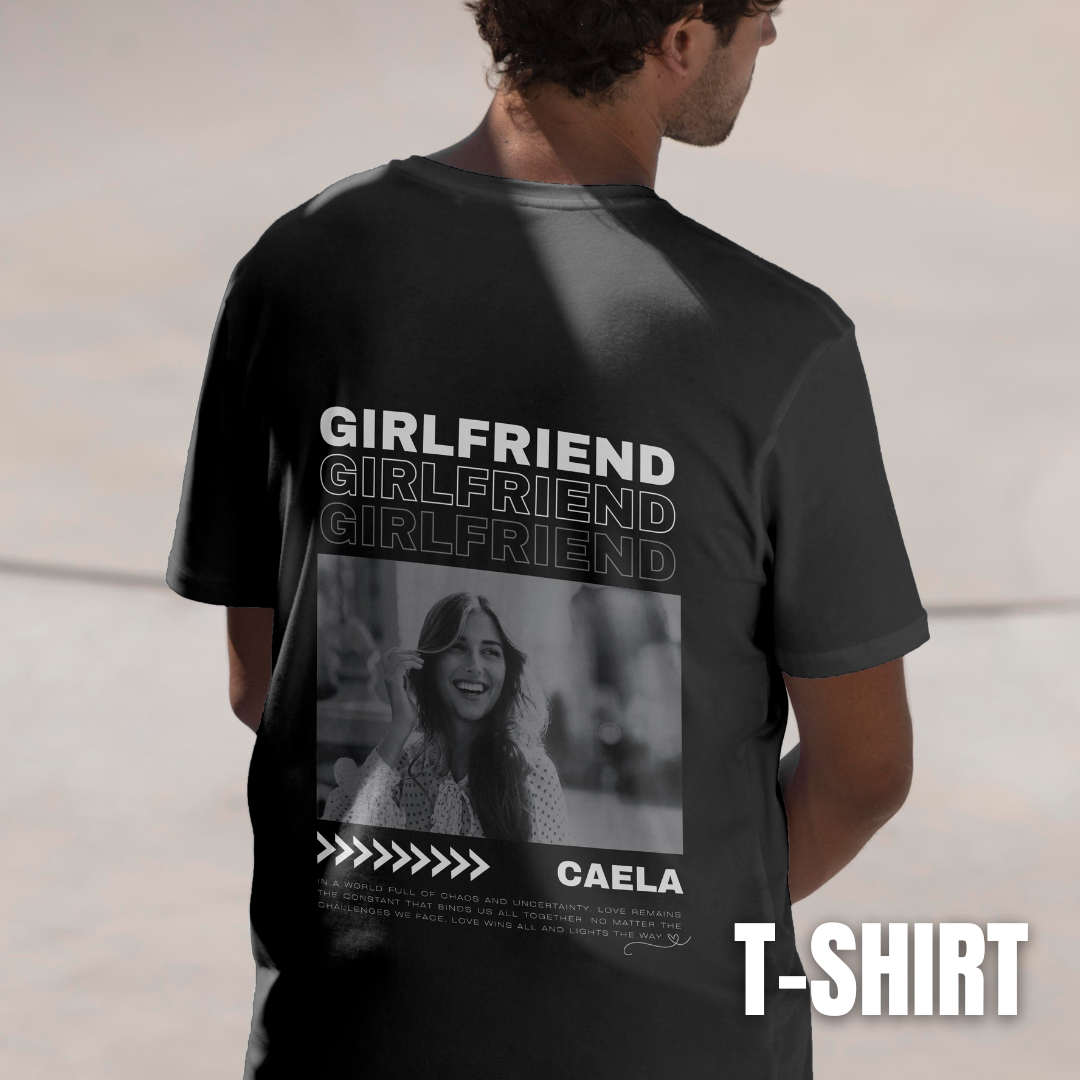 Custom His & Hers T-Shirt with Photos for Couples and Family