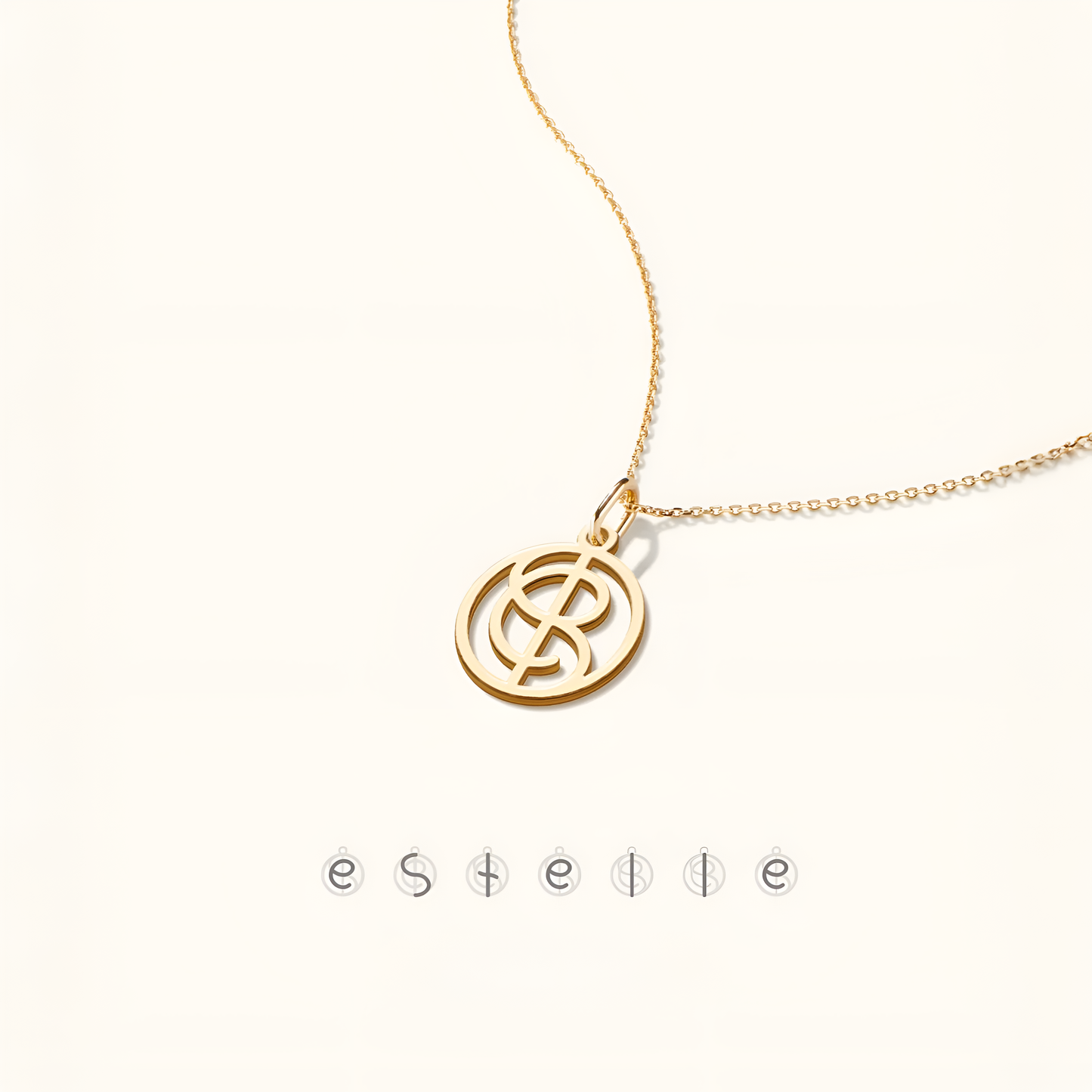 Custom Monogram Necklace with Name/Names