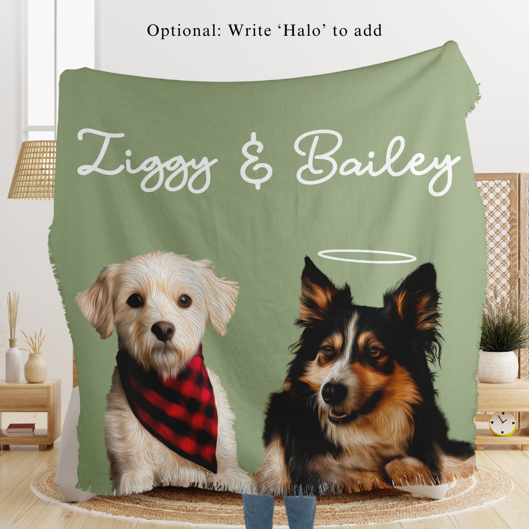 Custom Pet Photo Blankets