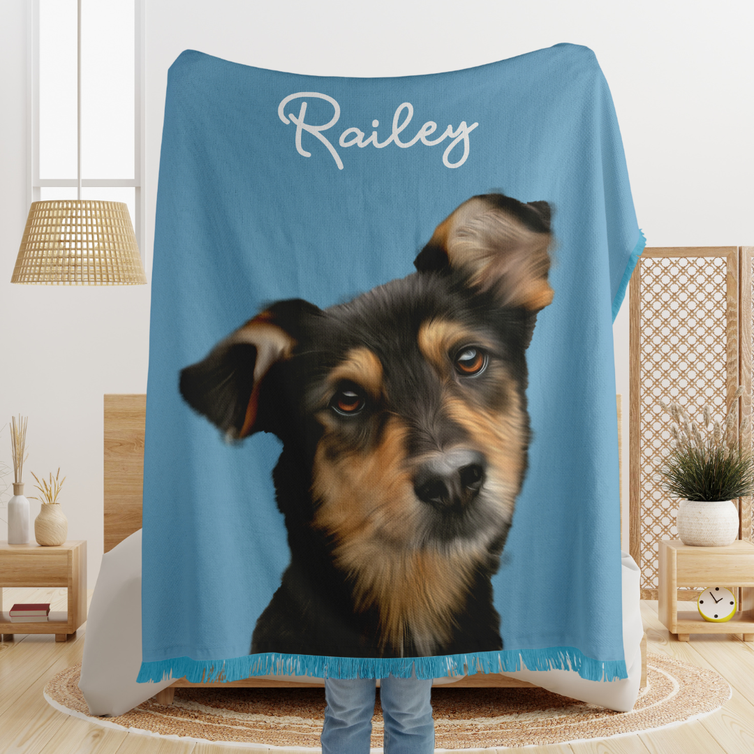 Custom Pet Photo Blankets