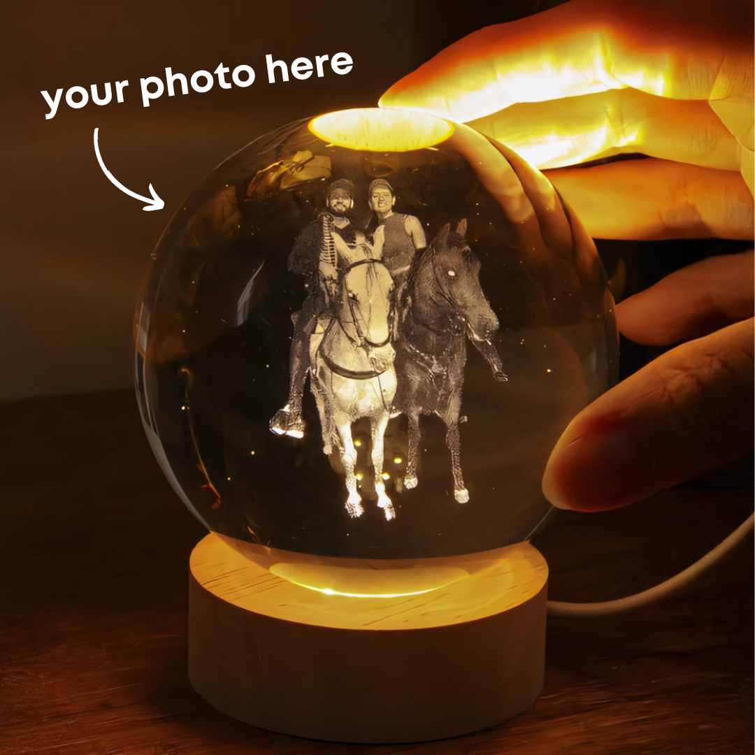 Custom Crystal Ball with LED Light