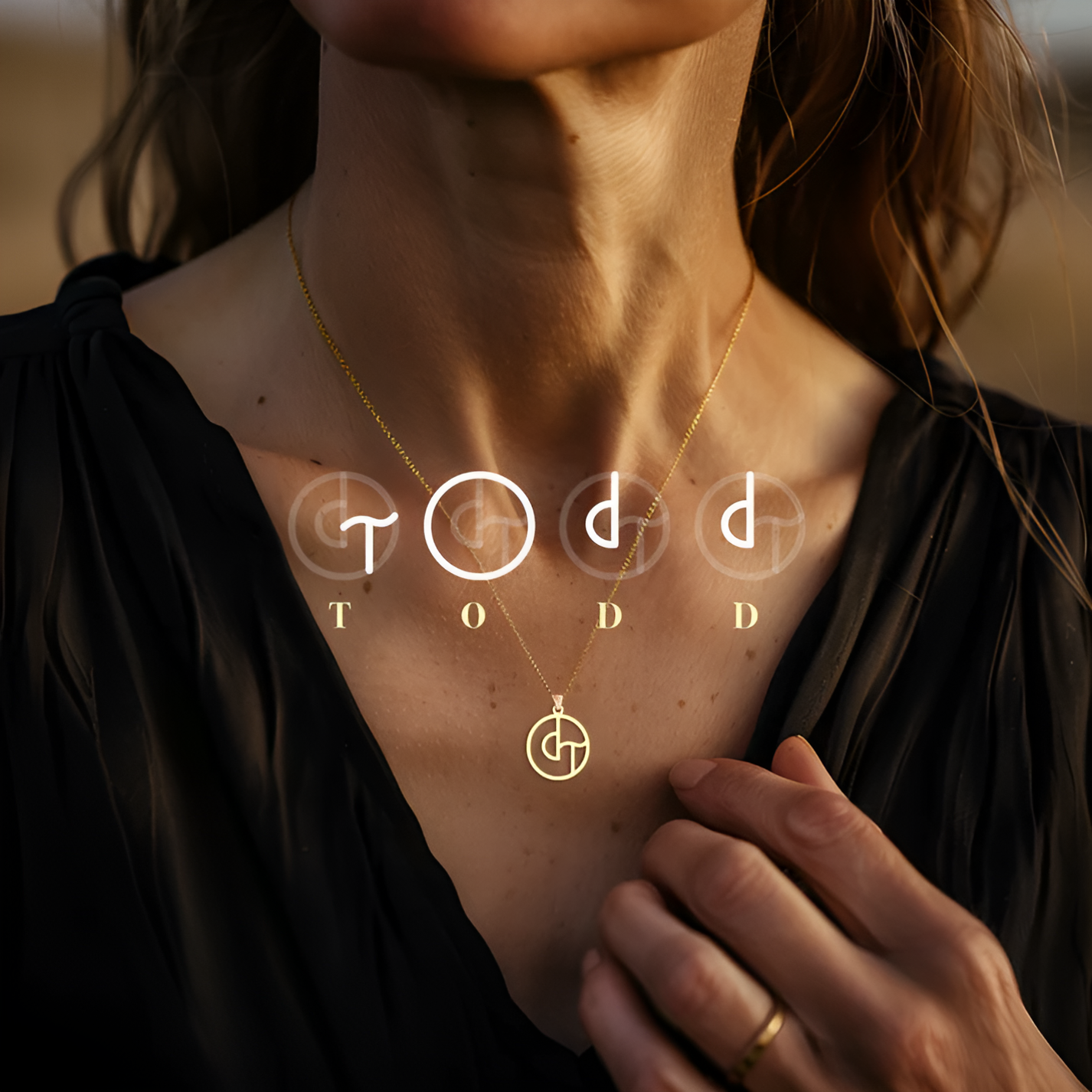 Custom Monogram Necklace with Name/Names