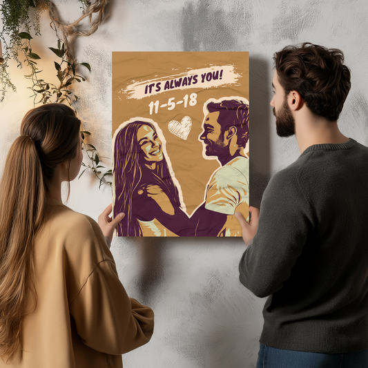 Personalized Pop Art Canvas – Personal Wall Decor Gift