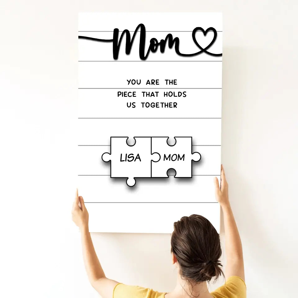 Personalized Canvas "Mom is irreplaceable"