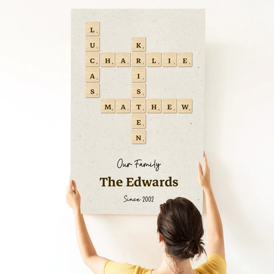 Personalized Canvas - Scrabble Feature