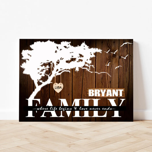 Personalized Canvas "Family Tree"