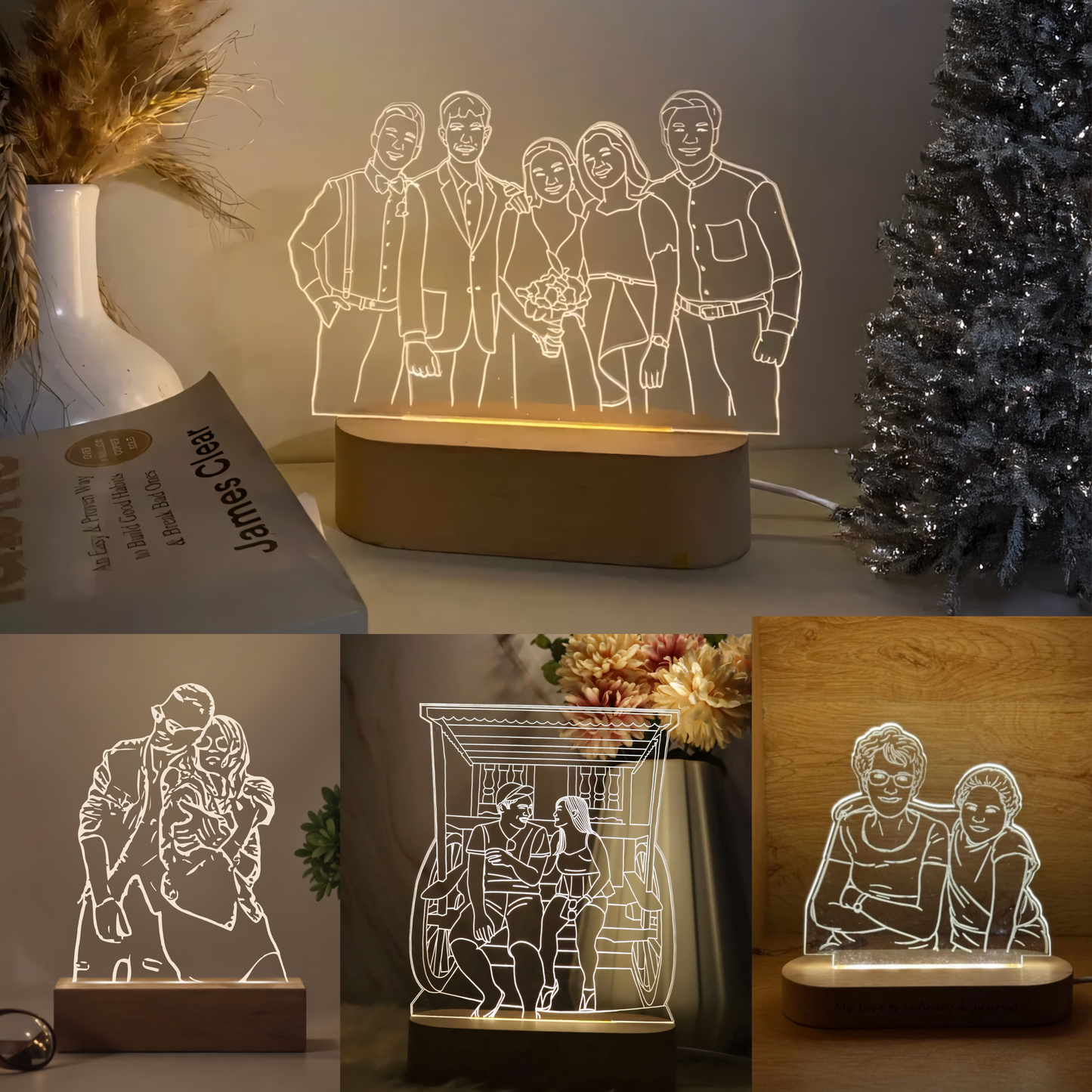 Personalized 3D Photo LED Lamp