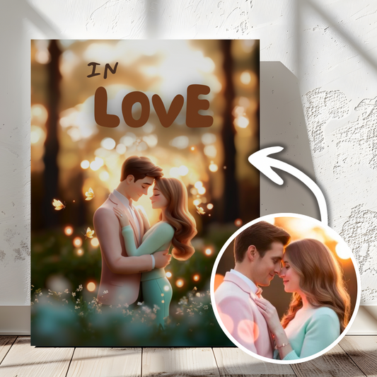 Personalized Canvas in Cartoon Style