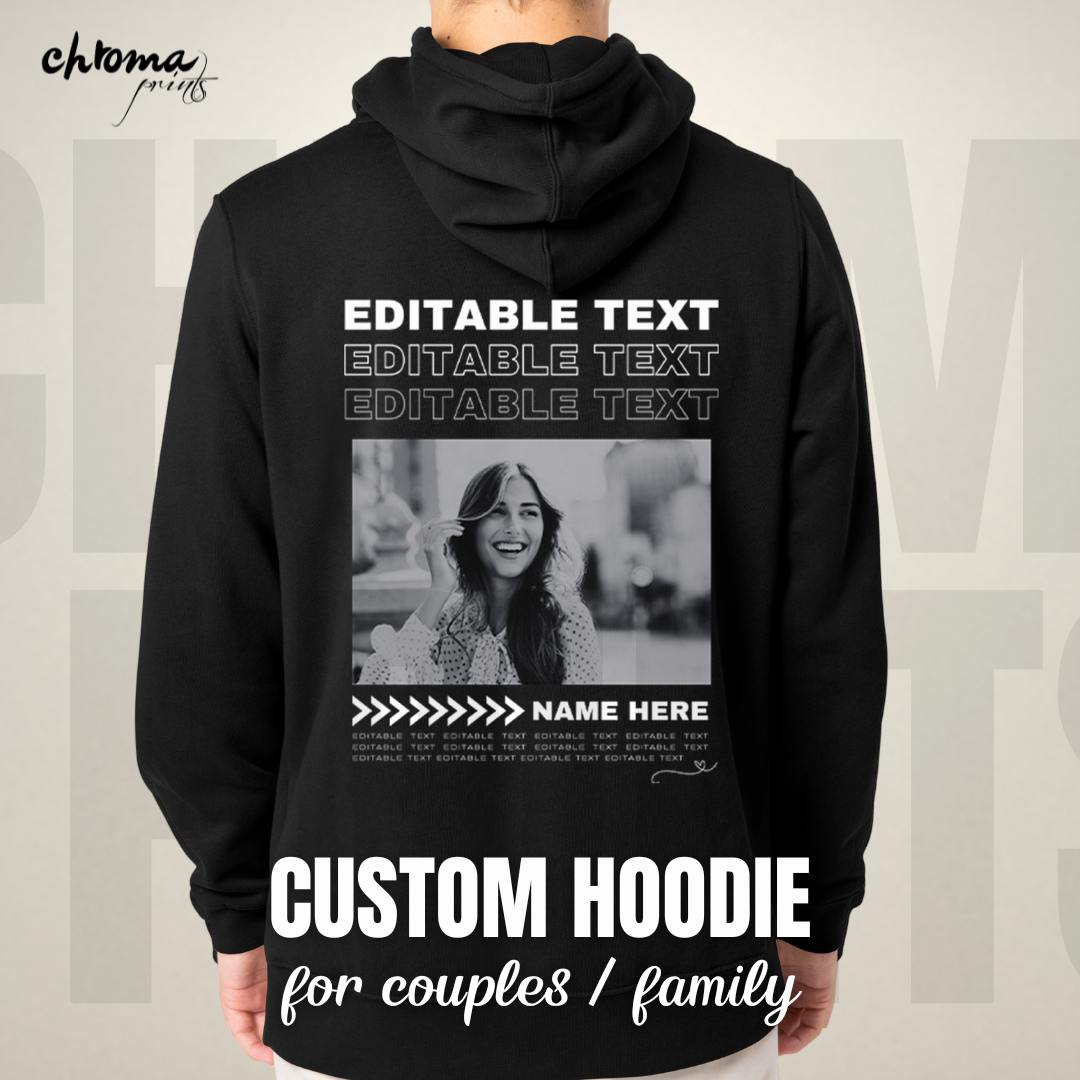 Custom His & Hers T-Shirt with Photos for Couples and Family