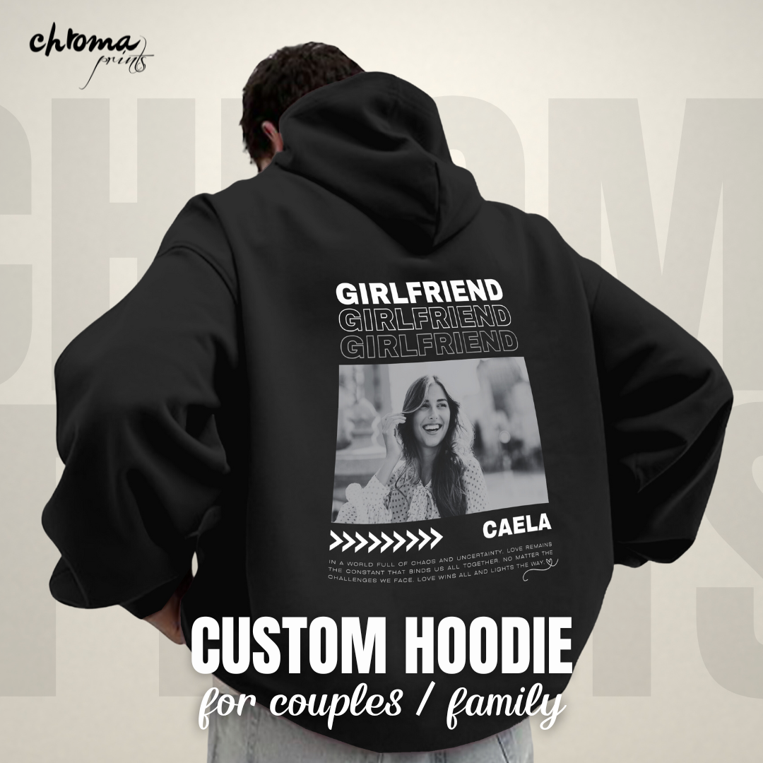 Custom His & Hers T-Shirt with Photos for Couples and Family